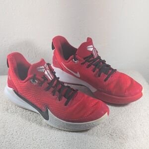 Nike Kobe Mamba Rage Basketball Shoes Red Black White Men’s 7.5
